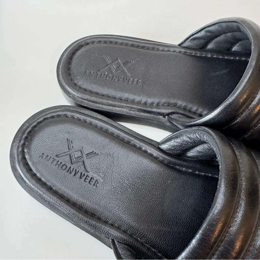 Anthony Veer Men’s Key West Leather Slide Sandals